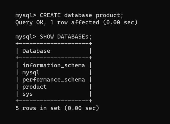 crear base de datos MySQL