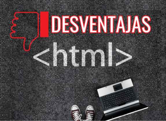 desventajas de html