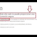 ¿Este sitio web no puede proporcionar una conexión segura?